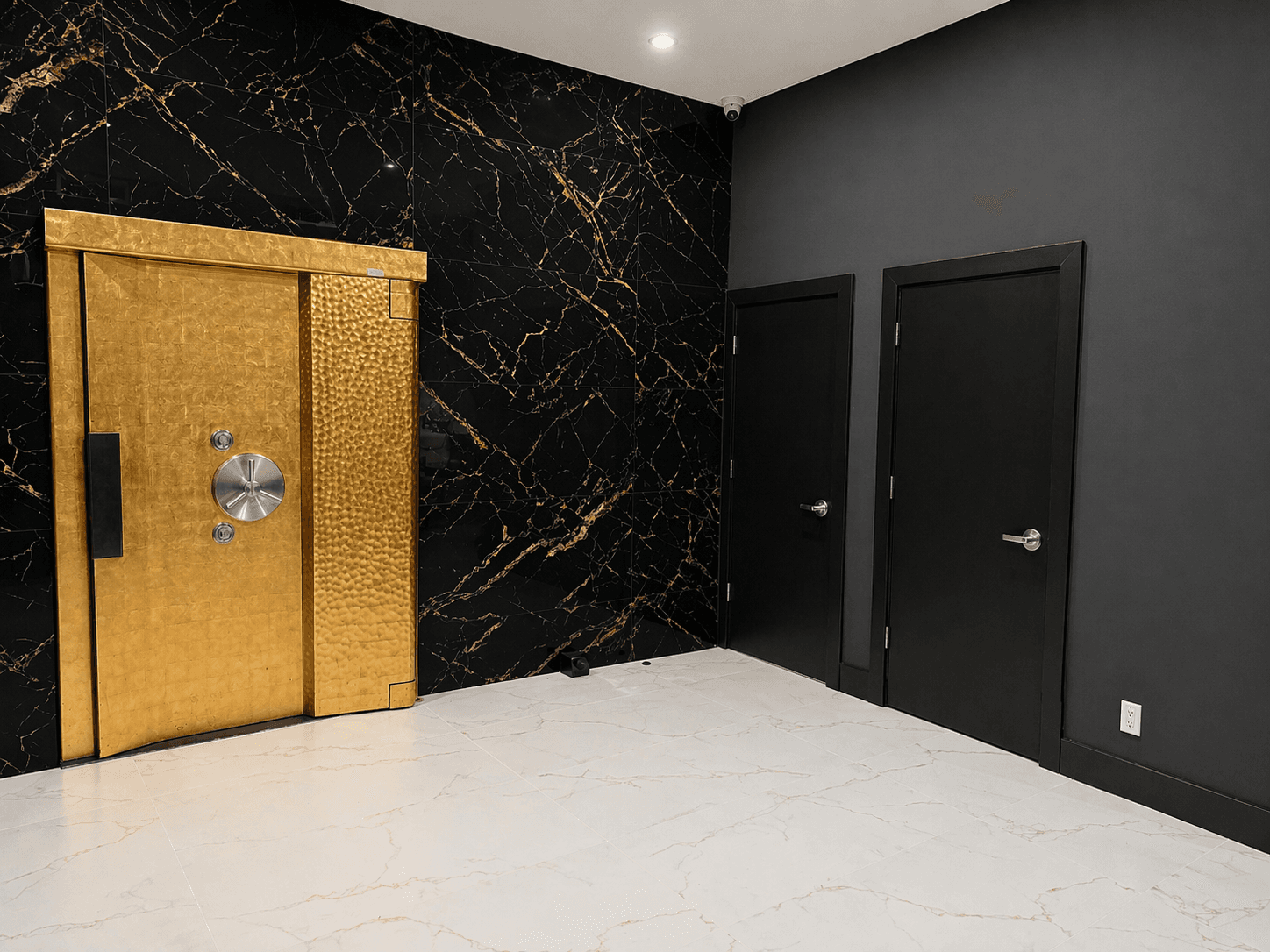 Florida Intervault gold vault door next to private rooms