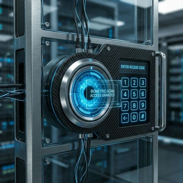 High-tech biometric security interface