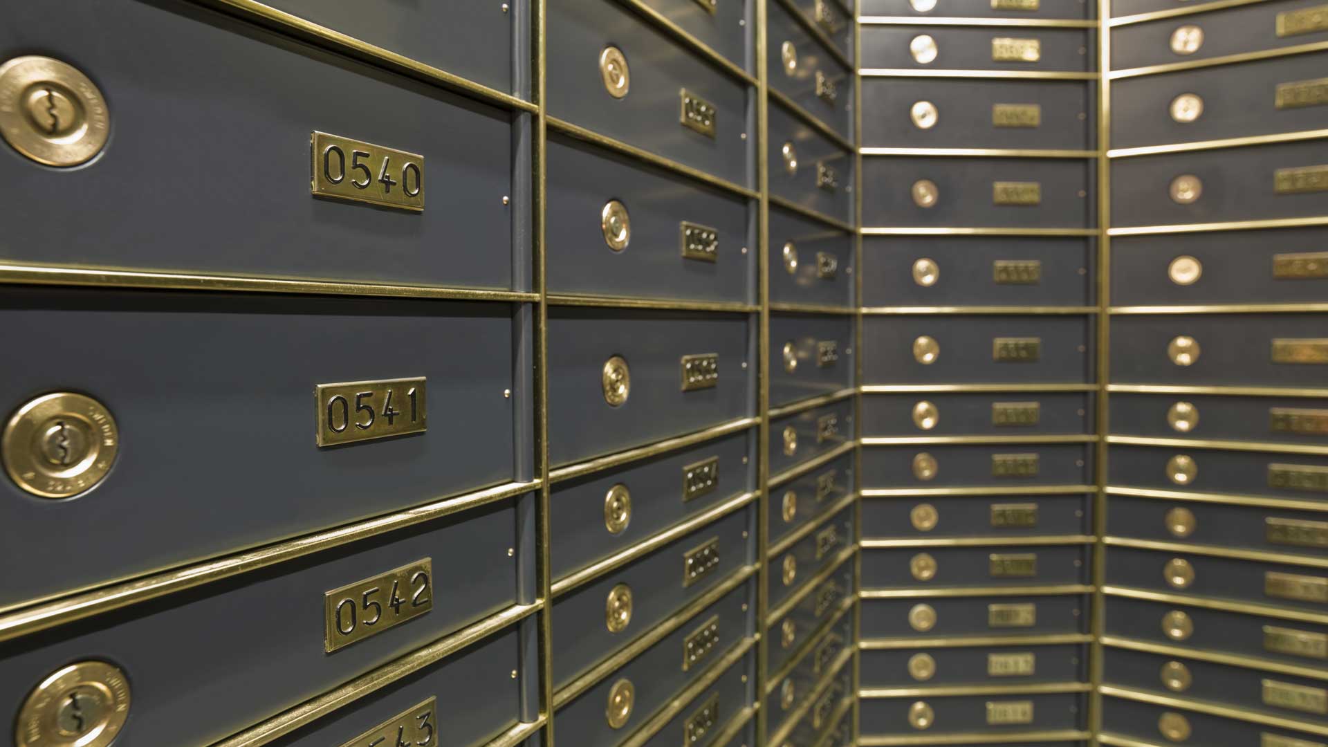 Safe deposit boxes